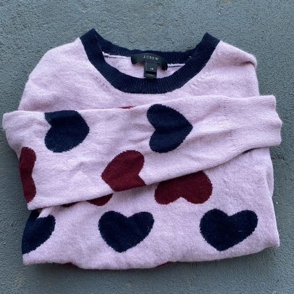 J. Crew Sweaters - J. Crew Heart Sweater size XS